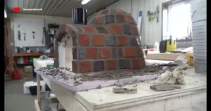 مراحل ساخت اجاق هیزمی قابل حمل برای پخت پیتزا