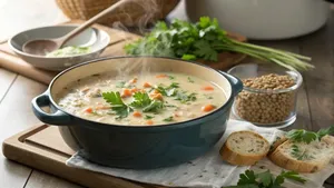 طرز تهیه سوپ ماست و گشنیز چربی‌سوز و سبک