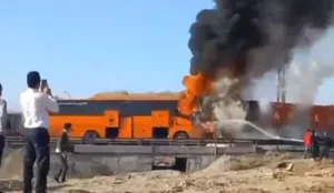 تصادف زنجیره‌ای در یزد/ سه کشته (+فیلم)