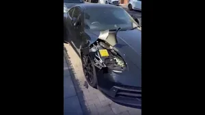 فیلم سرقت بی‌سابقه از پورشه در انگلیس