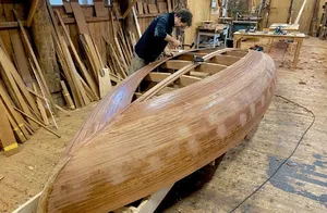 مراحل دیدنی ساخت یک قایق چوبی زیبا به روش نجار ماهر هندی