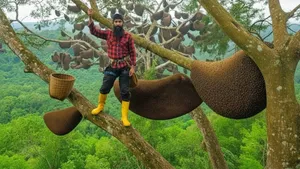 برداشت هیجان انگیز عسل وحشی در جنگل‌های ویتنام