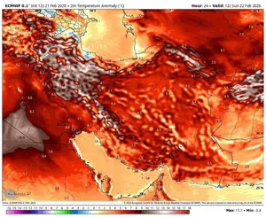 یکشنبه موج گرما به اوج می‌رسد