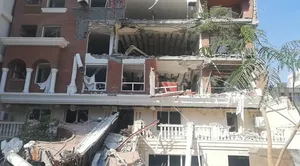 تصویر یکی از مجروحان انفجار در بندرعباس که مورد توجه قرار گرفت