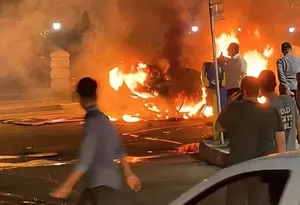 دستگیری فرد مسلحی که در اغتشاشات اخیر مردم را تهدید به کشتن می‌کرد